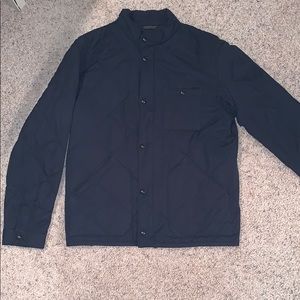 J crew men’s quilted navy jacket